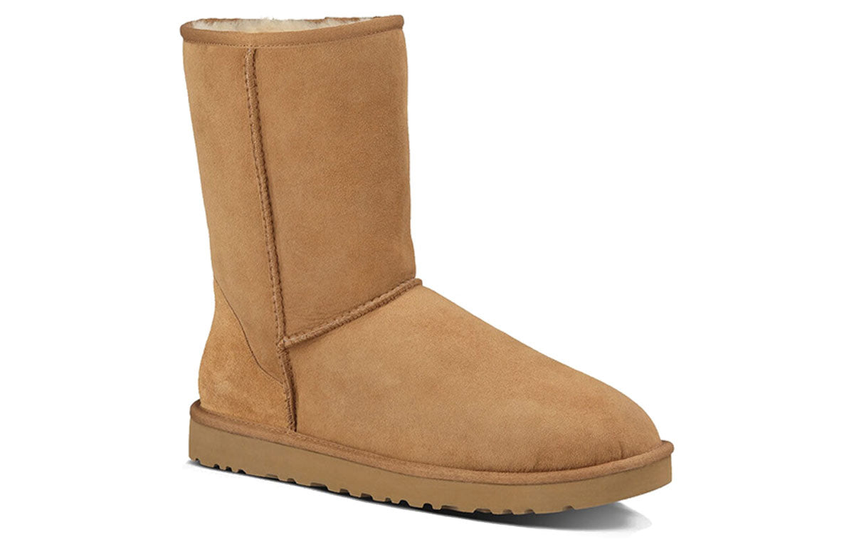Мужские зимние сапоги UGG CLASSIC с овчиной, светло-коричневый — фото 4