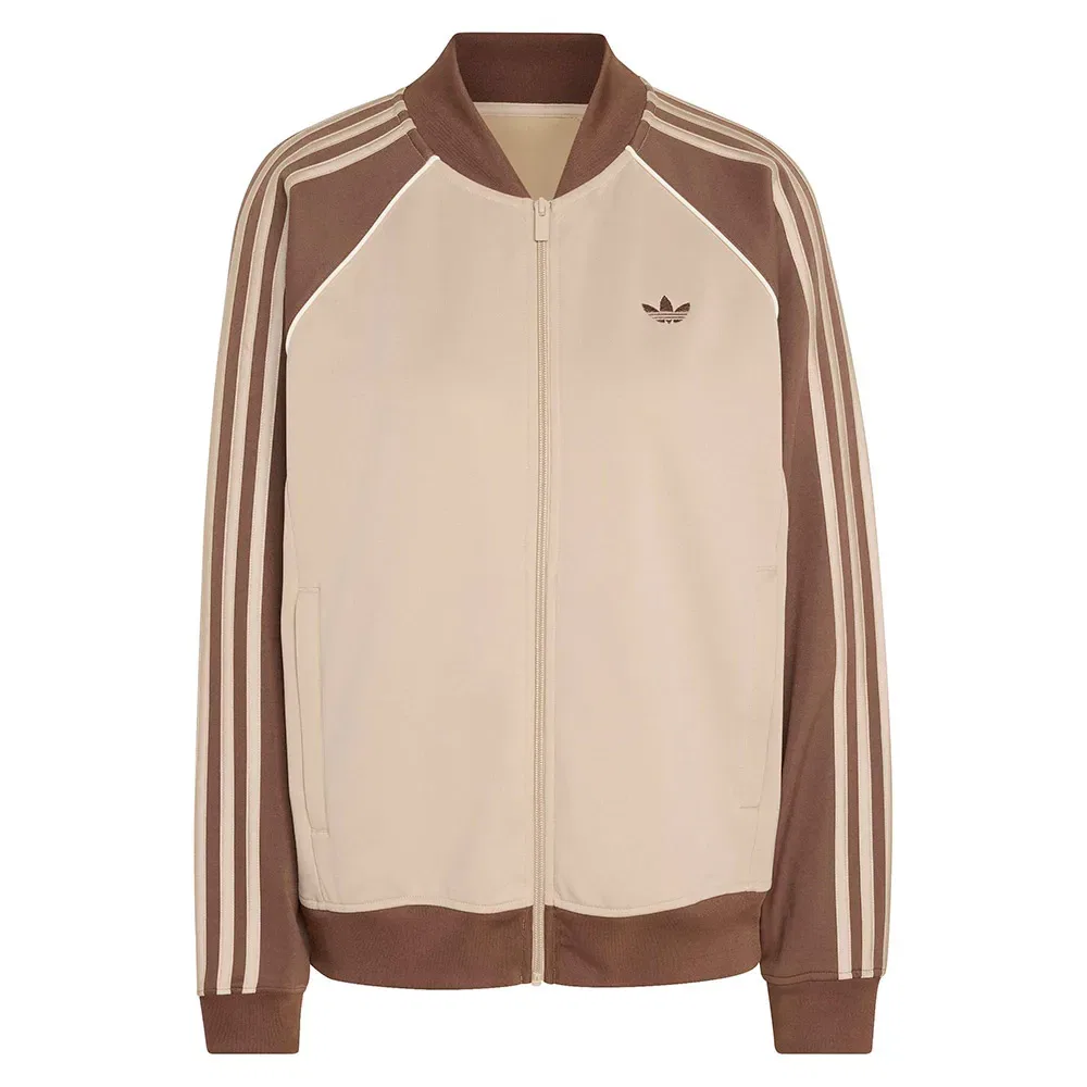 Толстовка на молнии Adidas Originals, бежевый — фото 3