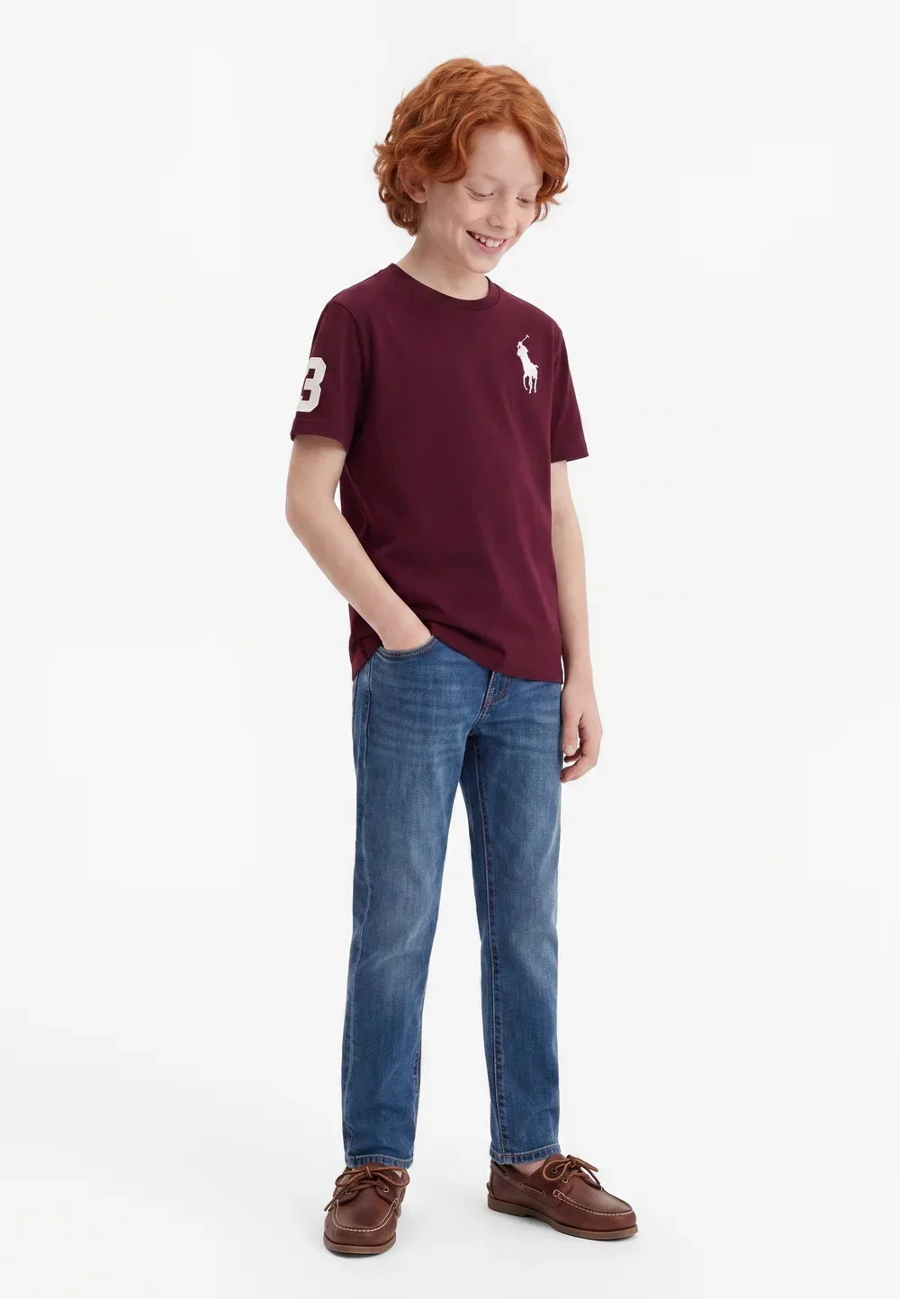 Простая футболка Polo Ralph Lauren, Rich Ruby