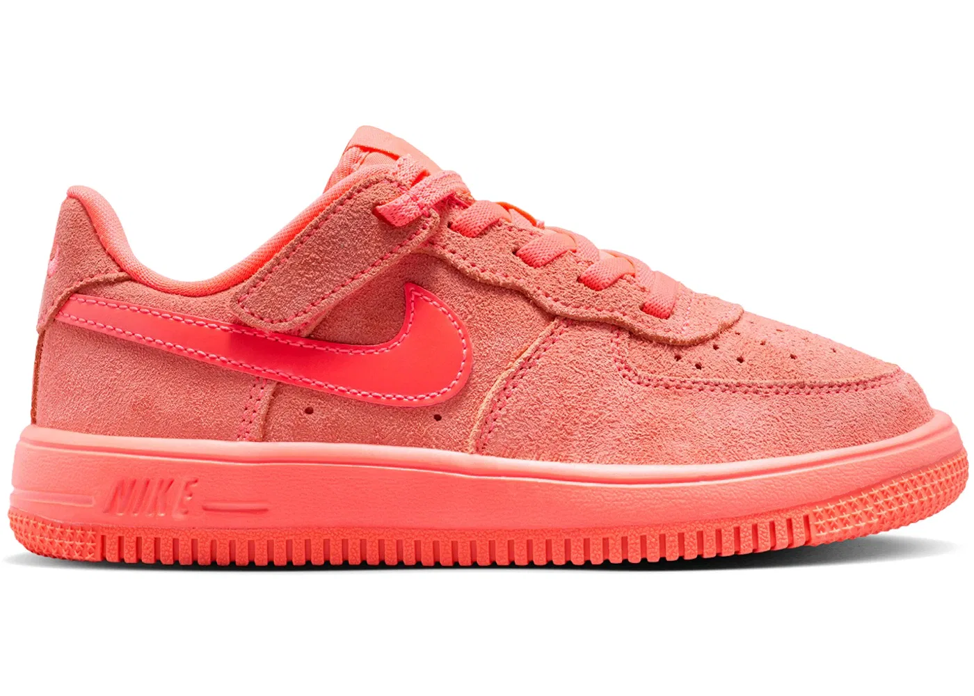 Детские кроссовки Lifestyle с замшевым верхом Nike Force 1 Low EasyOn Suede Nike, Hot Lava