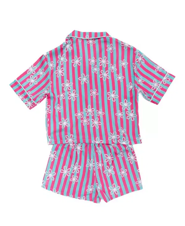 Детский комплект для девочек с принтом Silky Daisy Set Sunshine Society, мультиколор — фото 2