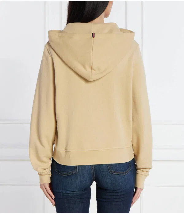 Женское худи Regular Fit 1985 Reg Mini Corp Tommy Hilfiger, бежевый — фото 4