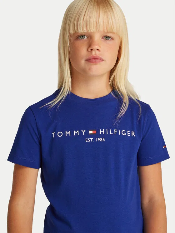 Футболка regular fit Essential Tommy Hilfiger, синий — фото 4
