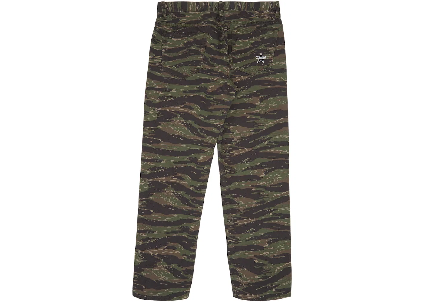 Мужские джинсы с камуфляжным принтом Supreme Regular Jean (SS21), Tigerstripe Camo — фото 2