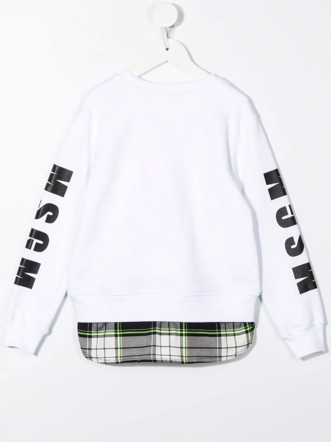 MSGM Свитшот с логотипом белый — фото 2