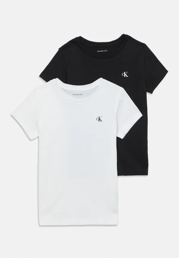 Комплект из двух футболок Monogram slim - базовая модель Calvin Klein Jeans, черный/серый — фото 3