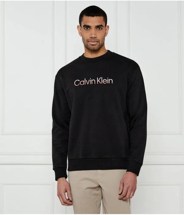 Мужской пуловер хлопковый Felpa Calvin Klein, коричневый