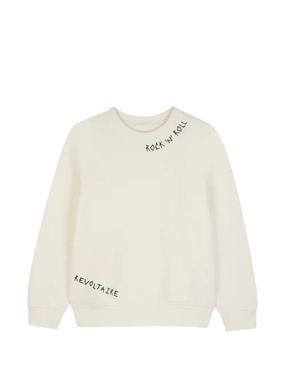 Свитер с надписью Zadig & Voltaire Kids, бежевый