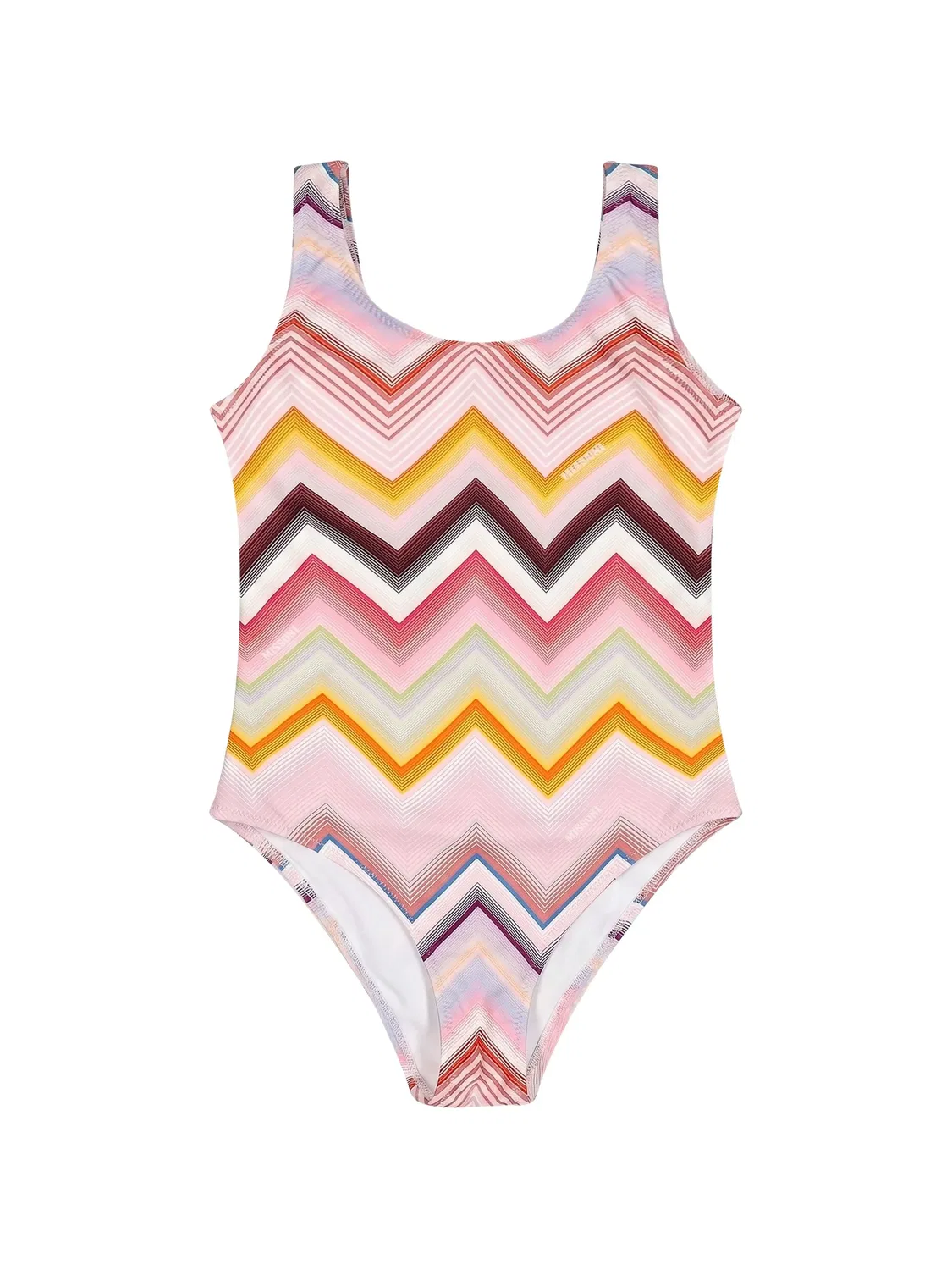Купальник с узором зигзаг Missoni Kids, розовый