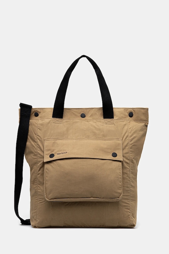 

Хлопковая сумка-трансформер Transport 3 Way Tote/Backpack Bag Barbour, зеленый