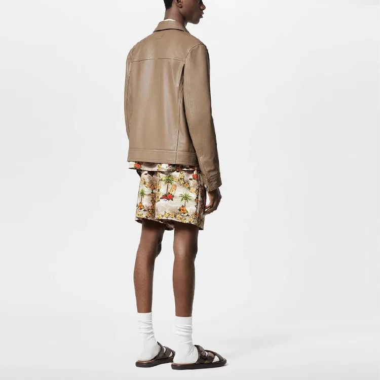 Мужская кожаная куртка LOUIS VUITTON, Umber — фото 4