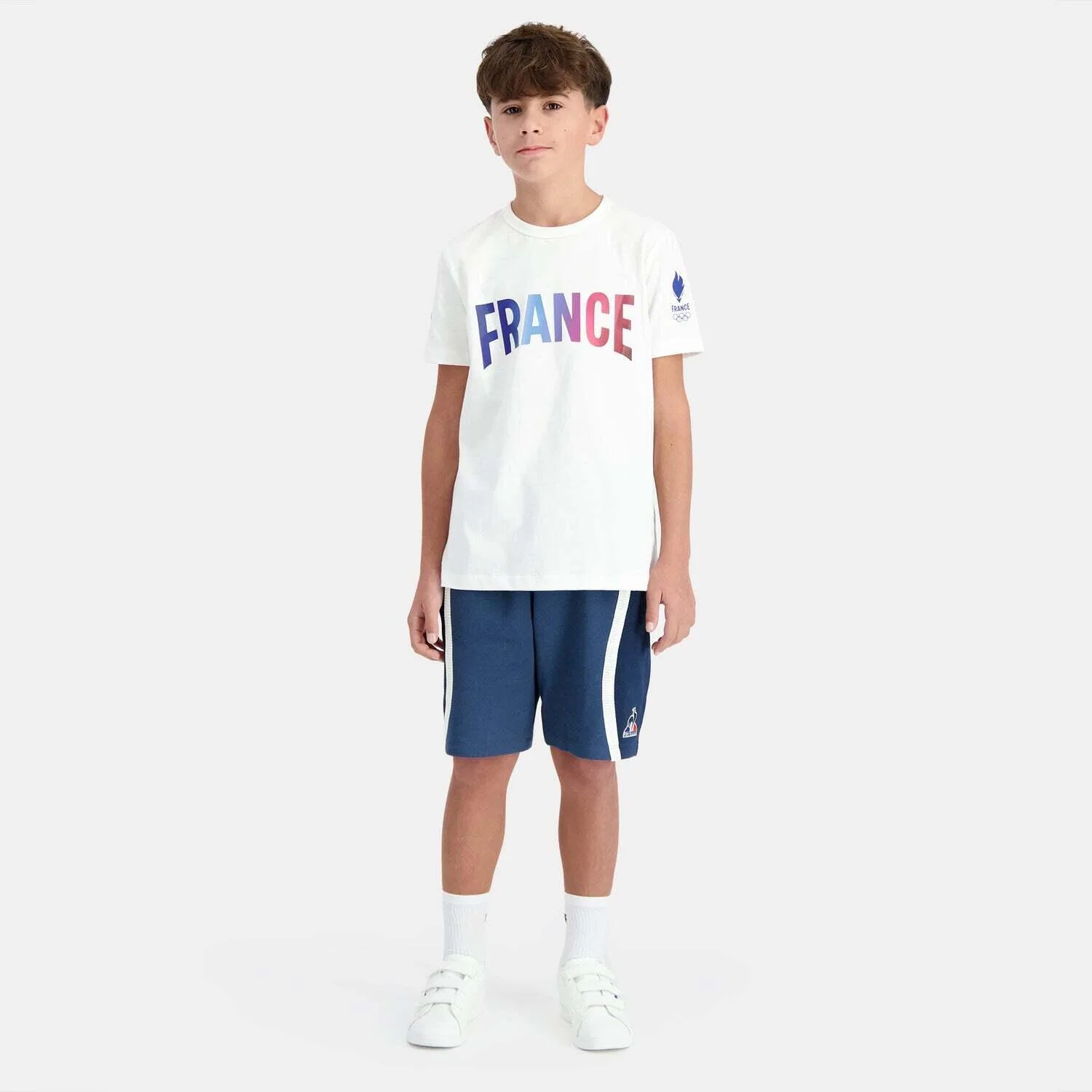 Детские шорты с принтом Efro 24 N° 1 Le Coq Sportif, Blau Navyblau Dunkelblau — фото 2