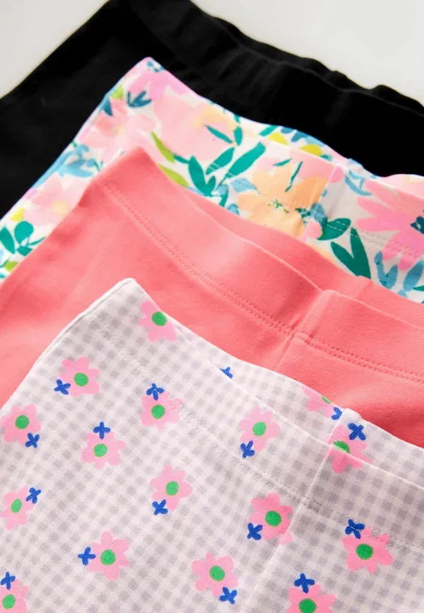 Брюки флареггинсы 4шт Next Navy Blue, Pink Floral, темно-синий/розовый — фото 2