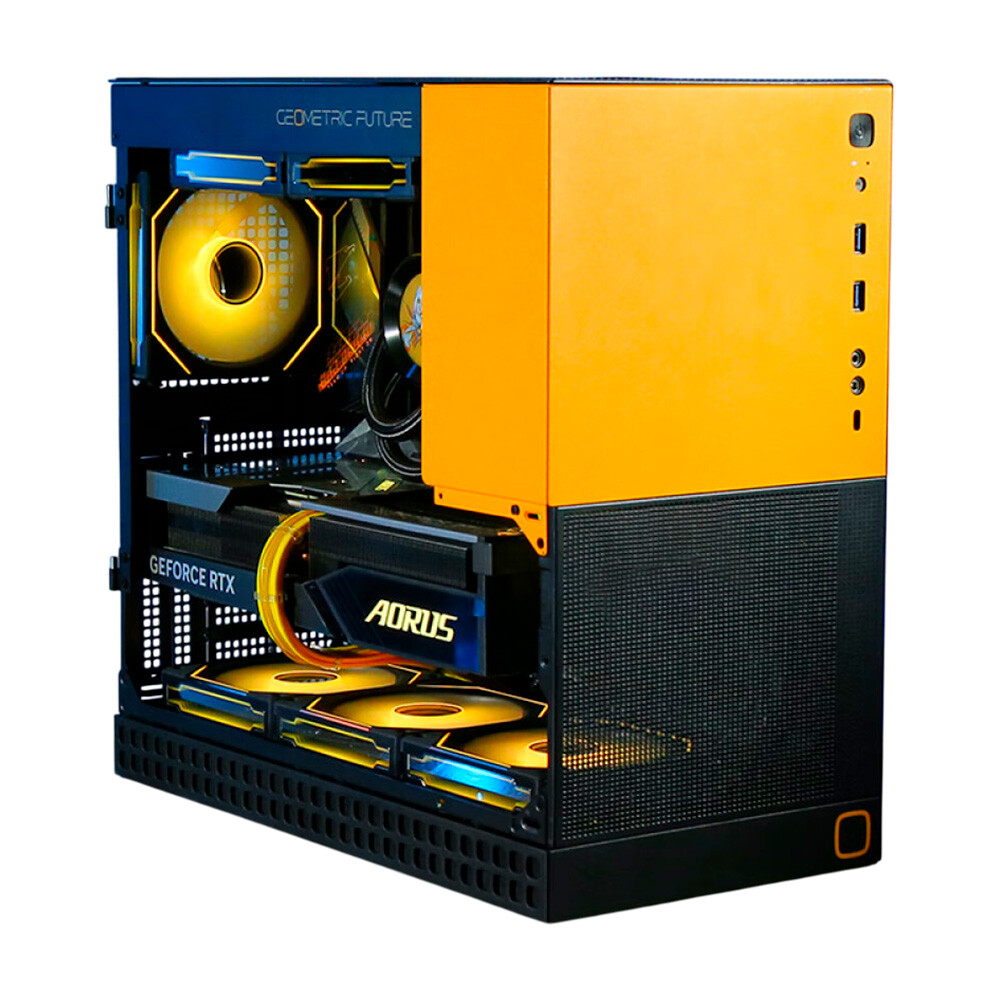 

Системный блок Gigabyte, 16 ГБ/1 ТБ, Core i5-14600KF, RTX 4070 Ti Super, M4 King Arthur Case, чёрный/жёлтый