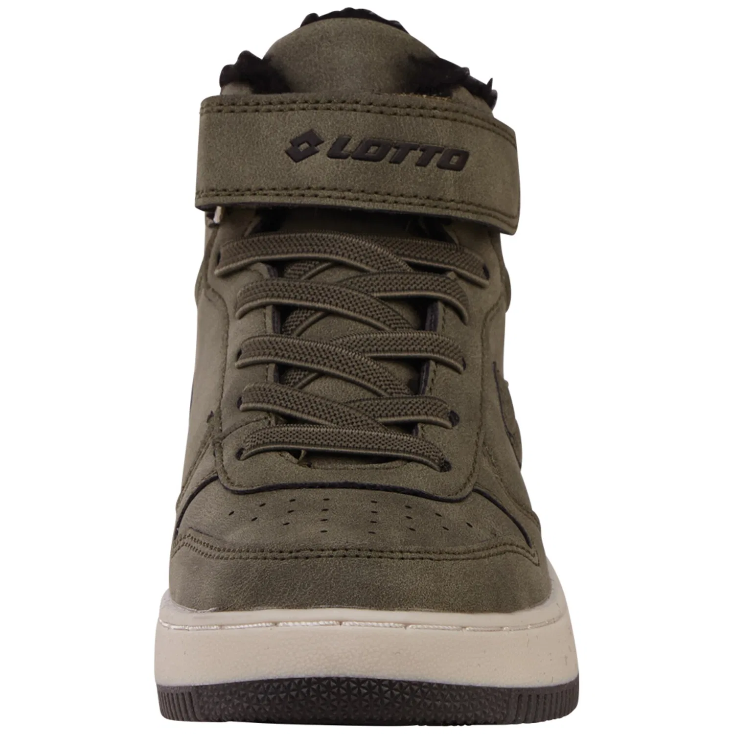 Детские зимние кроссовки с низким верхом Lotto, Olive-Black — фото 3