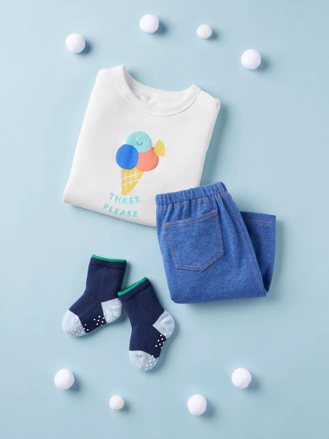 Леггинсы Uniqlo Airism, длина 7/8 и свободный крой, синий — фото 3
