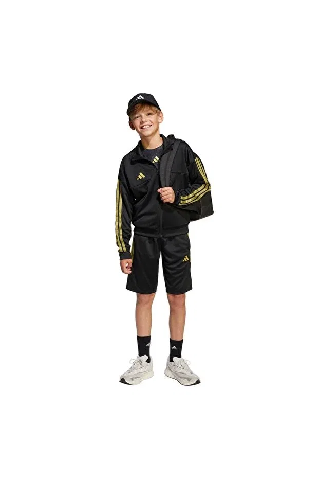 Детская куртка для девочек джинсовая j hot cof ttop ji6185 Adidas, Black — фото 3