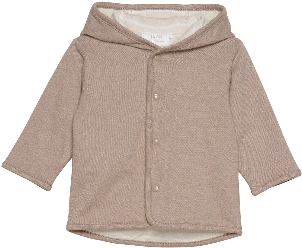 Кардиган детский вязаный Reversible Cardigan Fixoni, коричневый