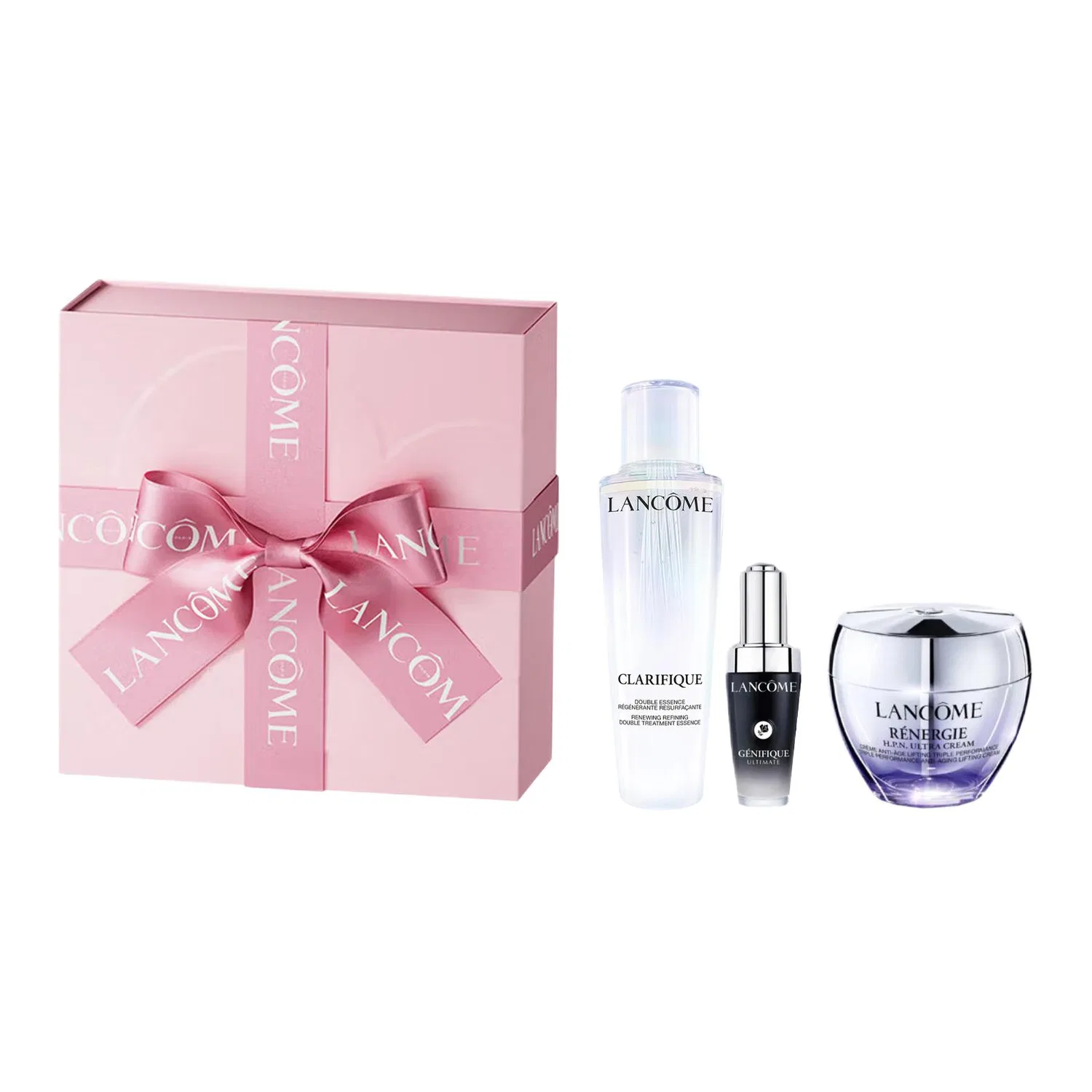 Женский набор косметики для ухода за кожей Aurora Serums 150мл+Super Repair Small Black Bottle Serums 30мл+Sculpting Firming Cream 50мл LANCOME, Limited Edition