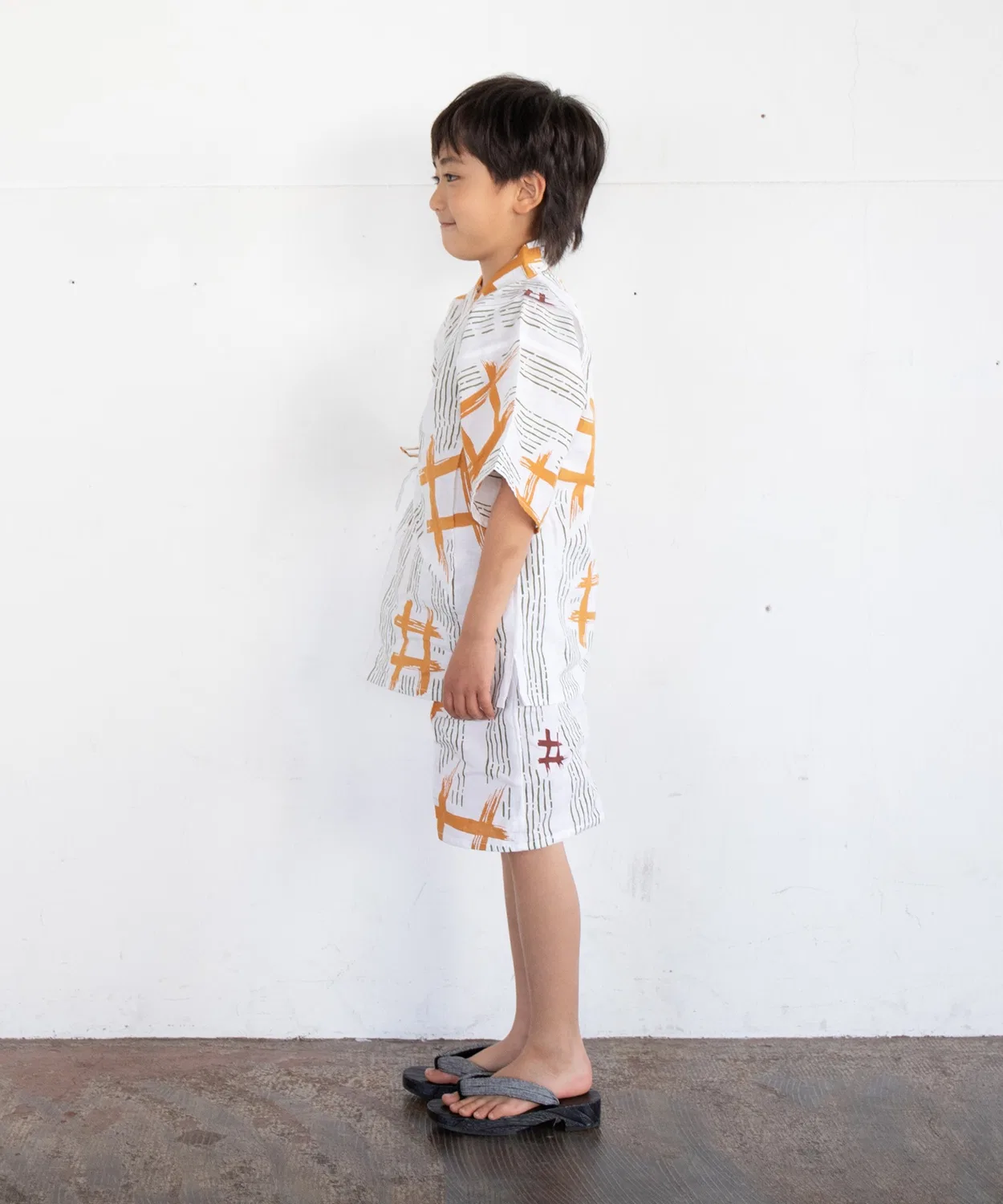 Детское кимоно-юката с принтом Yukata-kan Grace, Navy — фото 3