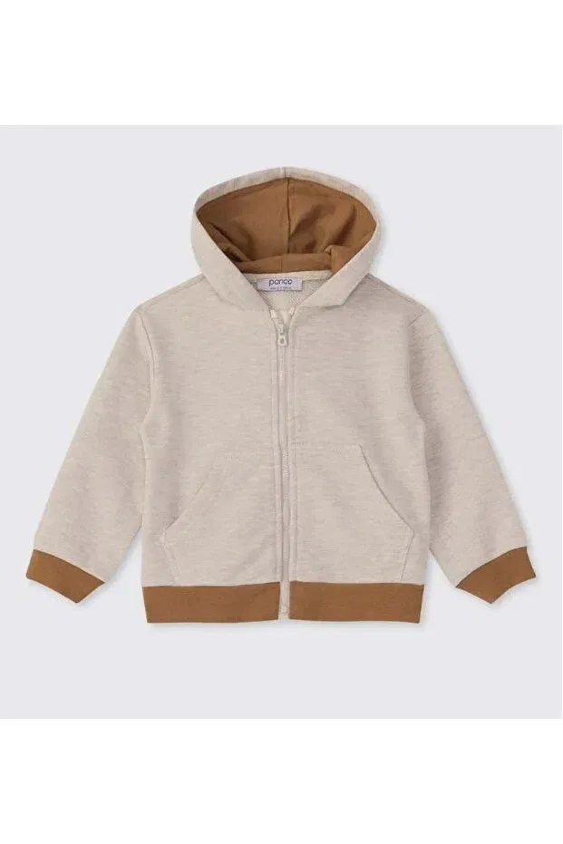 Детское худи для мальчиков с капюшоном Panço, Beige Melanj