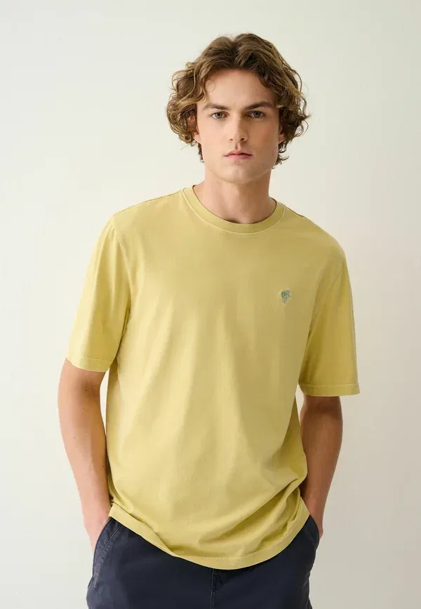 Футболка хлопковая Basic T-shirt Next, Yellow, желтый