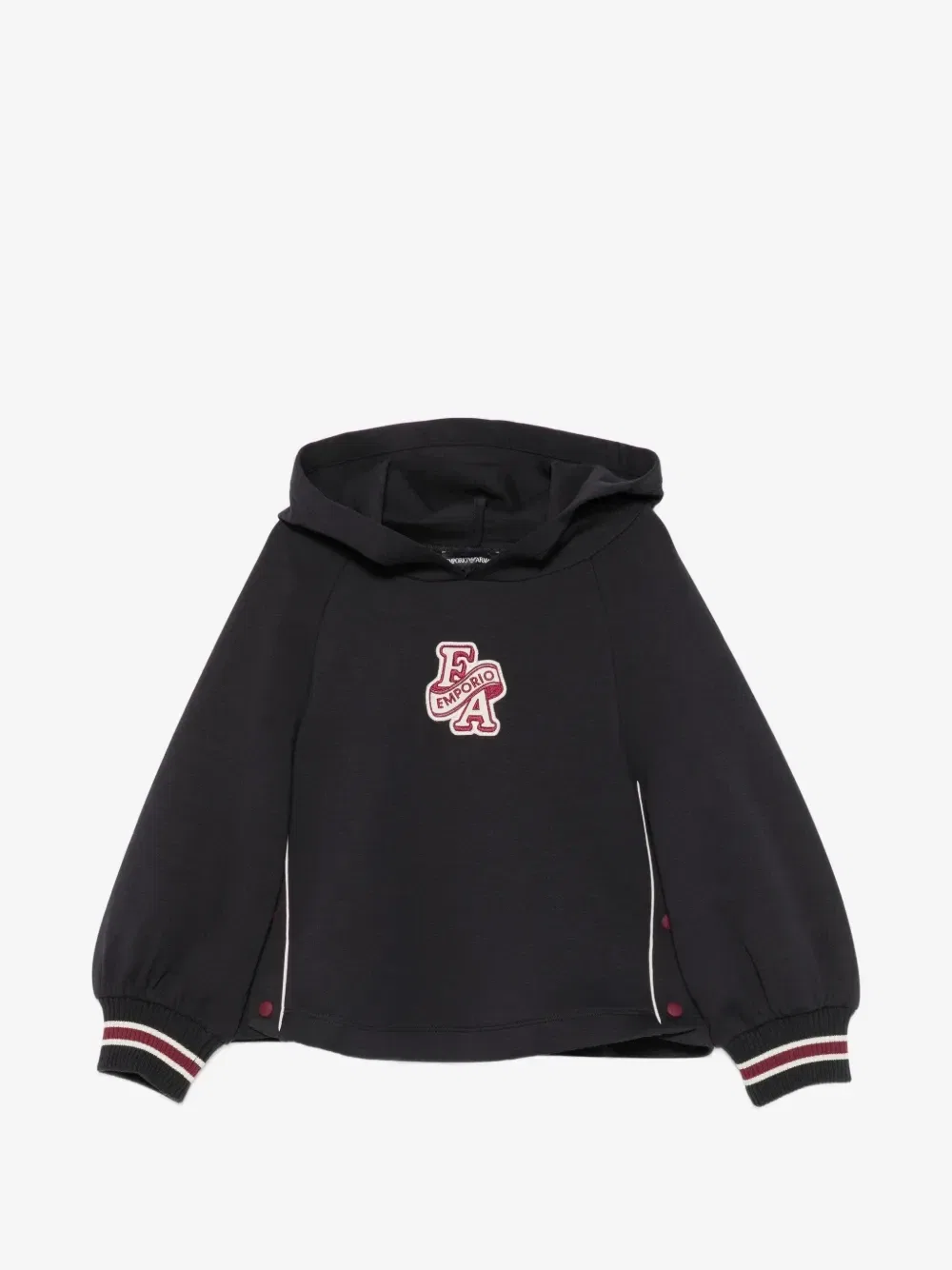 Толстовка на кнопках с нашивкой-логотипом Emporio Armani Kids, синий