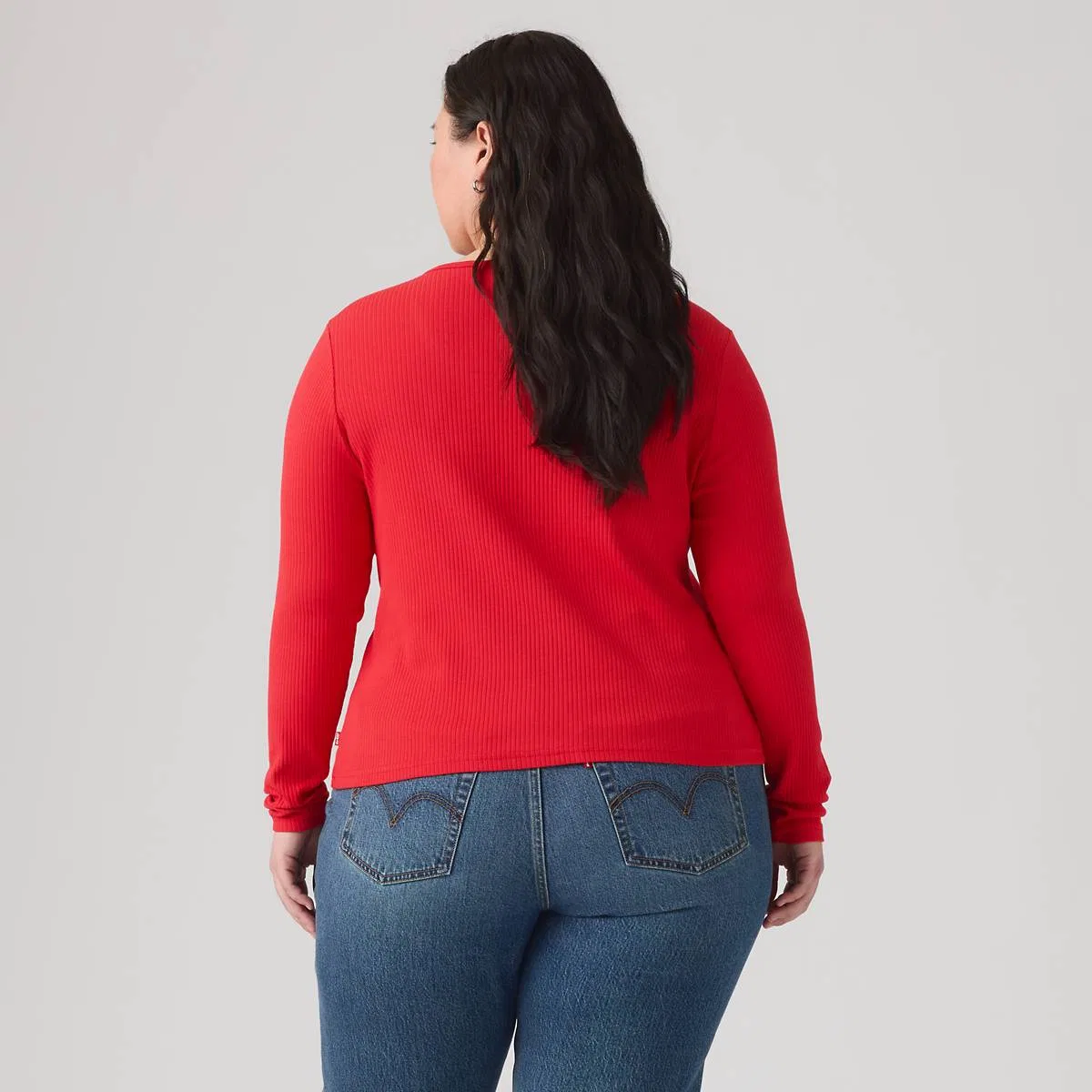 Рубашка с длинными рукавами и пуговицами от Austen (большой размер) Levi's, True Red - Red — фото 4