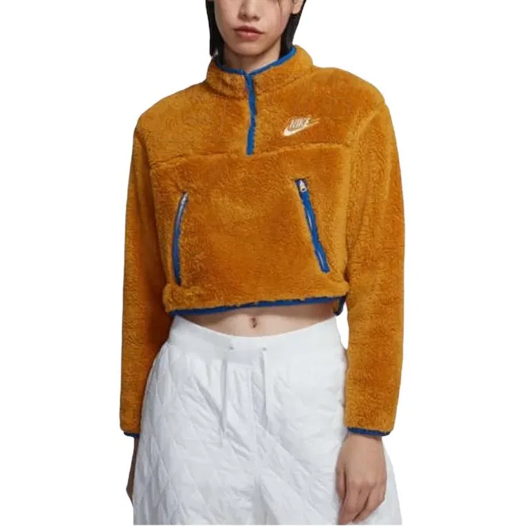 Женская куртка Nike Brown Yellow — фото 3