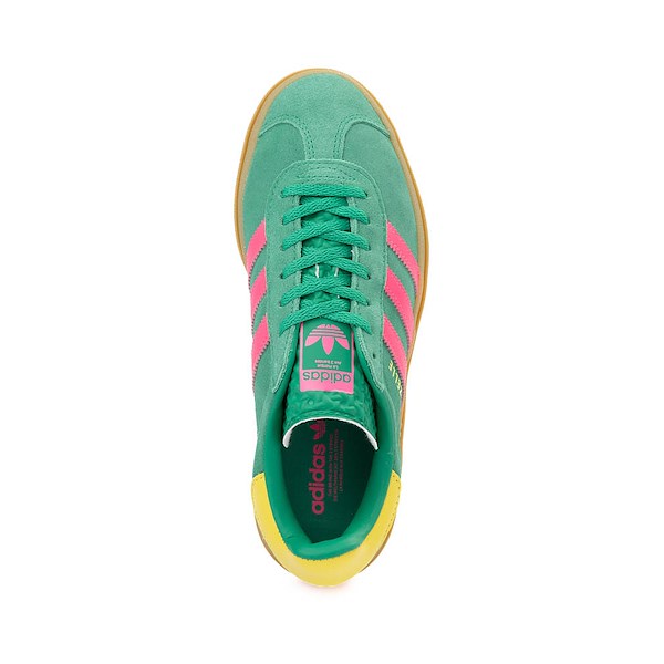 Кроссовки Womens adidas Gazelle Bold Athletic Shoe, цвет Court Green/Lucid Pink/Pure Sulfur — фото 2