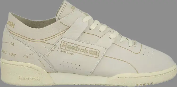 

Кроссовки workout low clean 'homage' Reebok, белый