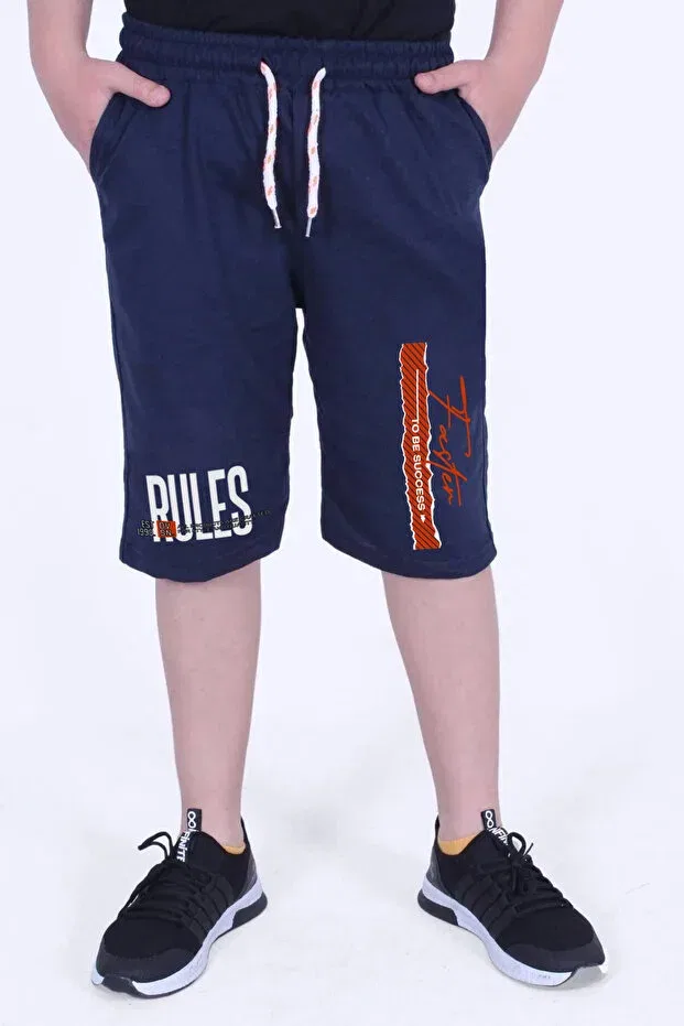 Детские шорты для мальчиков с принтом Rules Ya Ko Kids, Navy Blue