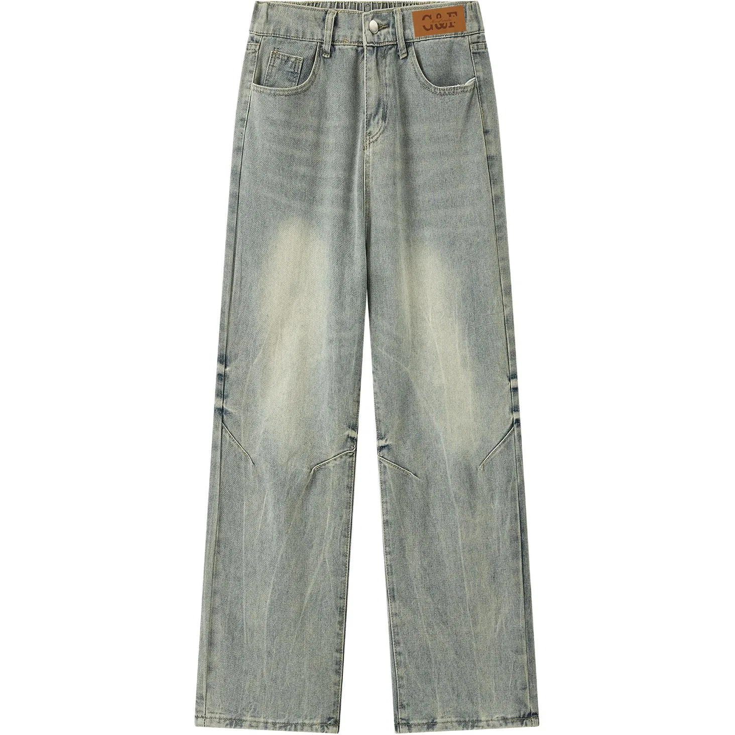 Детские утепленные джинсы прямого кроя с начесом GWAF, Blue