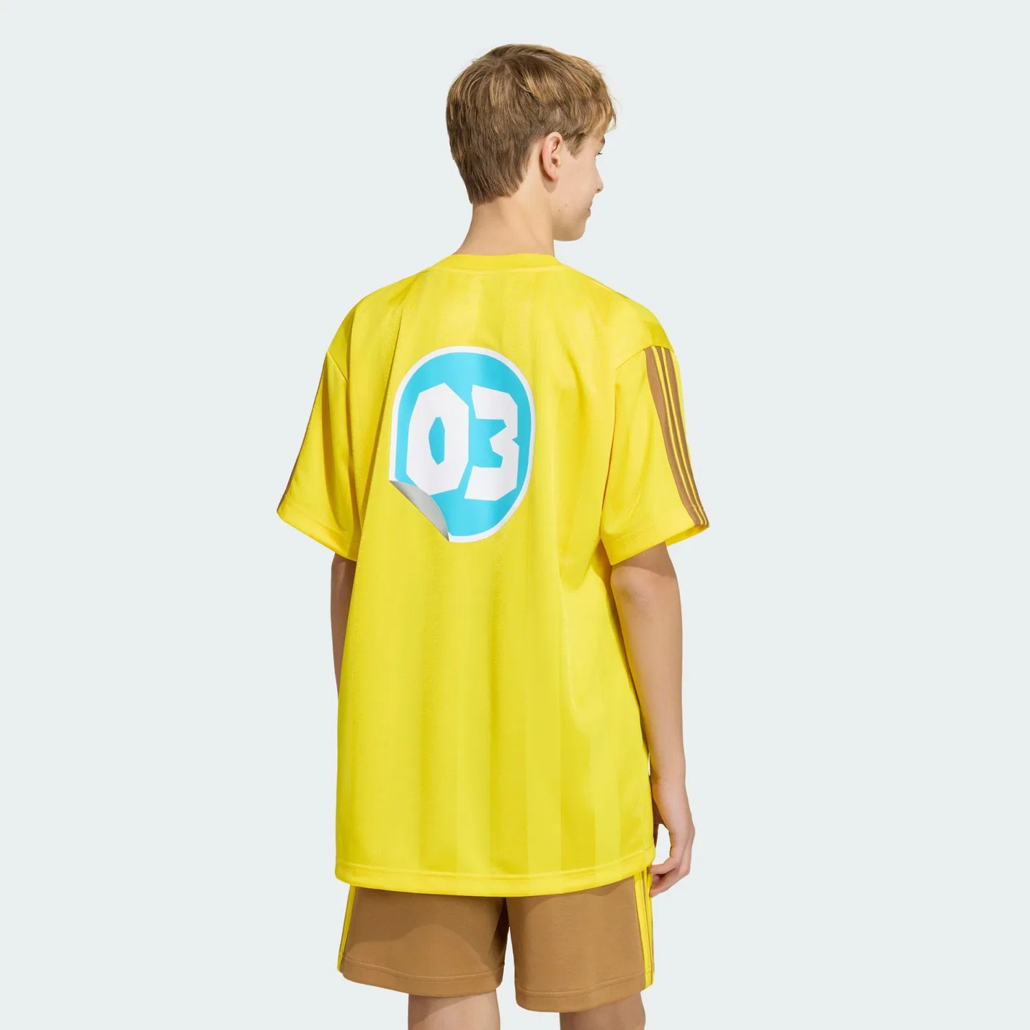 Детская футболка с принтом Peely Trikot Adidas, Gelb — фото 3