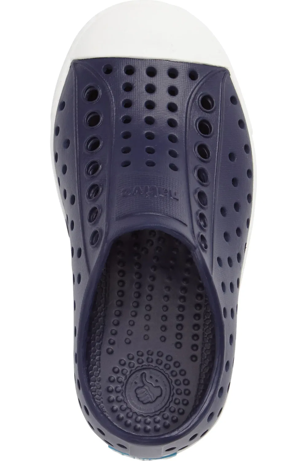 Детские кеды водонепроницаемые Jefferson Slip-On Native Shoes, Regatta Blue/Shell White — фото 3