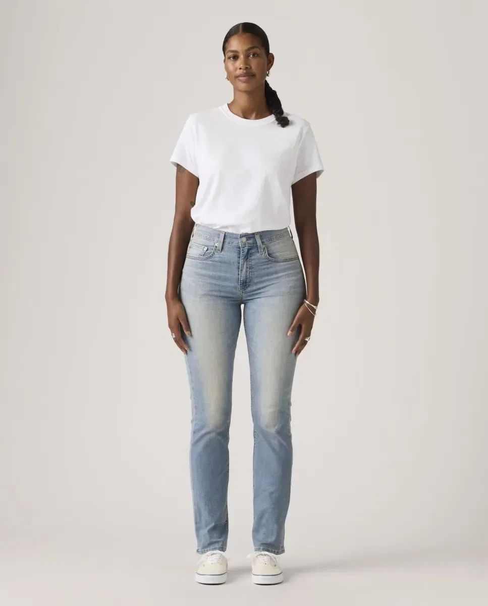 Женские джинсы прямого кроя с высокой посадкой 724 High Rise Straight Levi's, Azul Claro