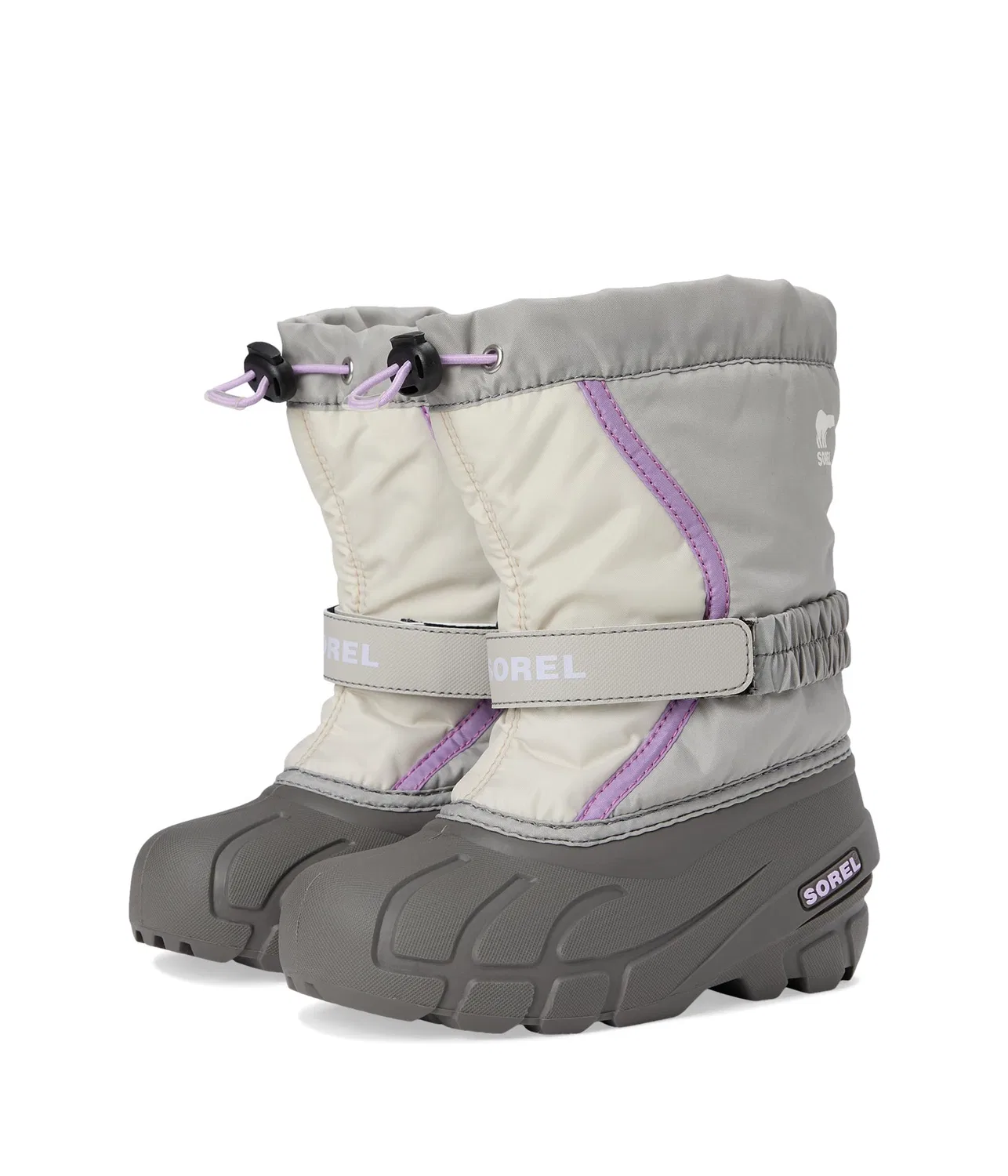 Детские зимние ботинки для мальчиков Flurry Sorel, Euphoric Lilac Taupe