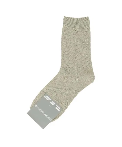 Мужские носки с принтом Link's Big Eagle EMPORIO ARMANI, Beige