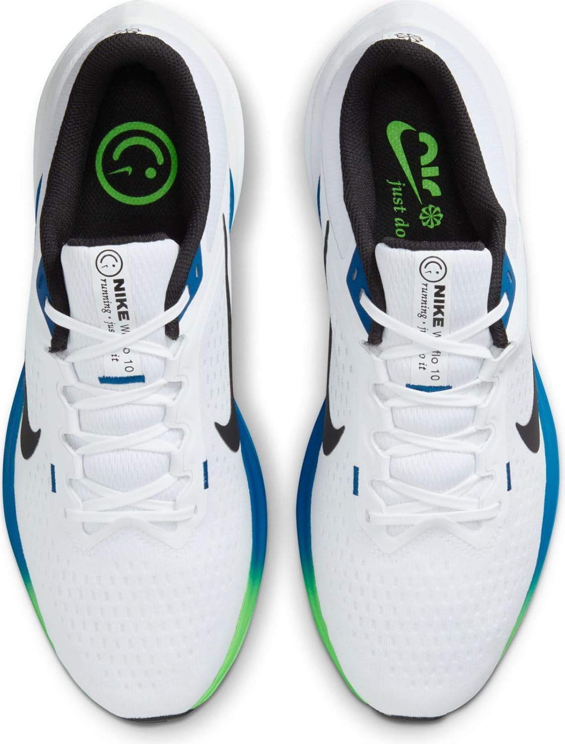 Кроссовки Nike DV4022 - Men, белый/черный/синий/зеленый — фото 4