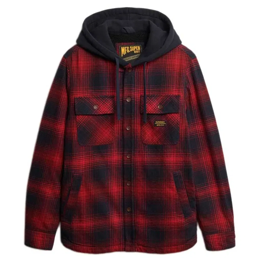 Рубашка с длинным рукавом Surplus Superdry, красный