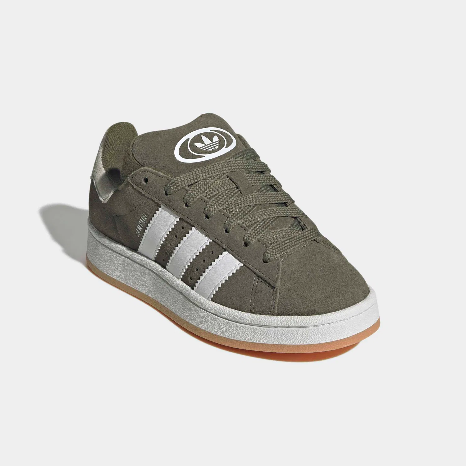 Детские кроссовки с ретро-стилем Campus 00S Adidas Originals, Olive Strata/Ftwr White/Gum 2