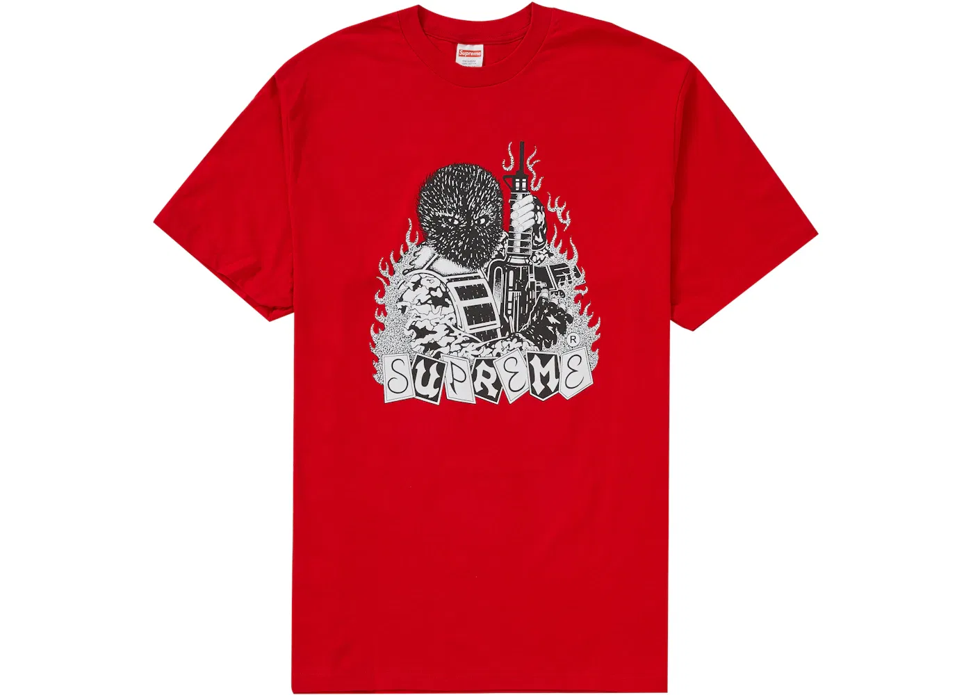 Мужская футболка с принтом Supreme Mercenary Tee Supreme, Red