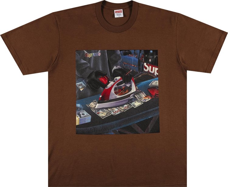 Футболка Supreme Gas Tee 'Brown', коричневый - фото