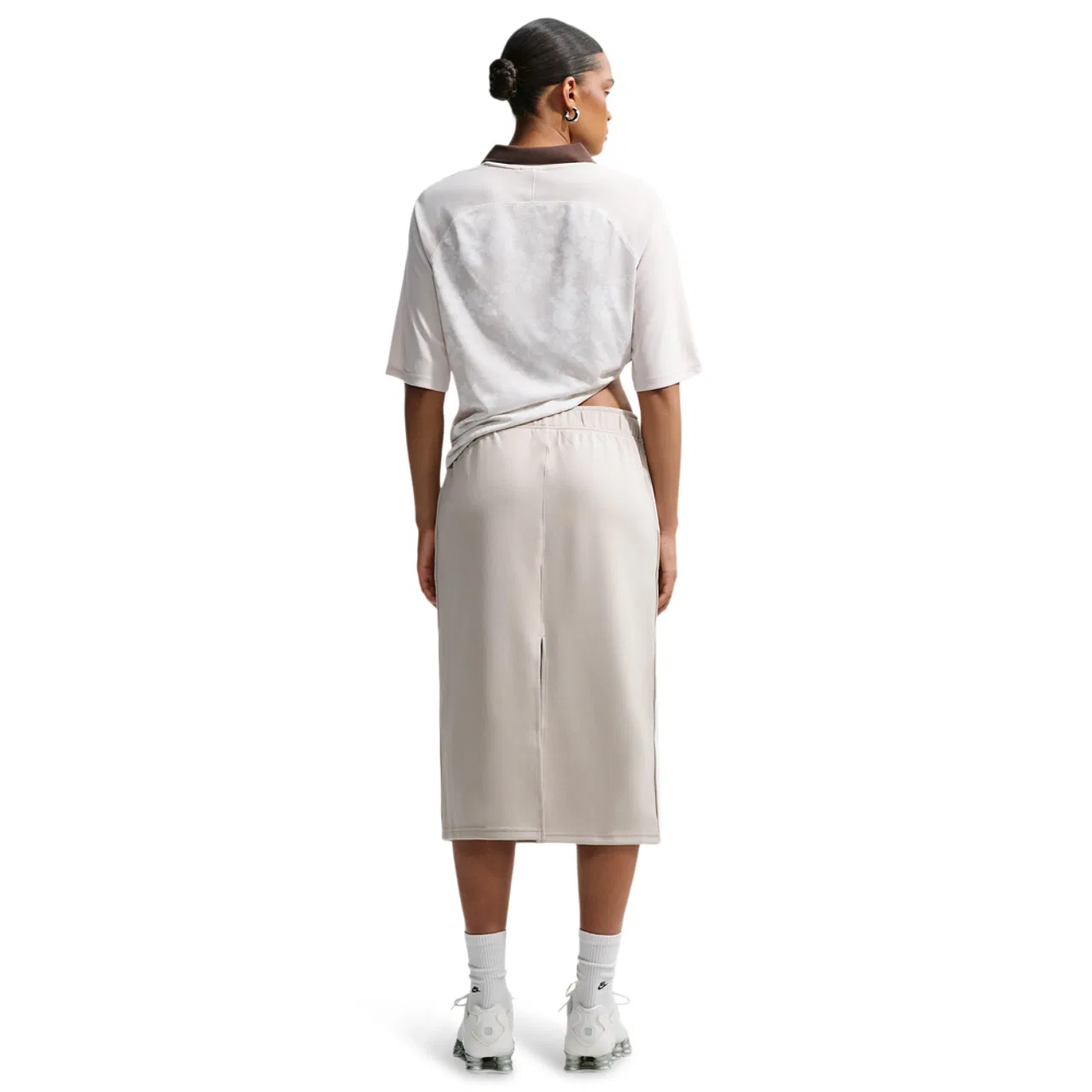 Женская юбка-трапеция Nike Track Skirt, Nike, Cream Ii Sail Sail — фото 4