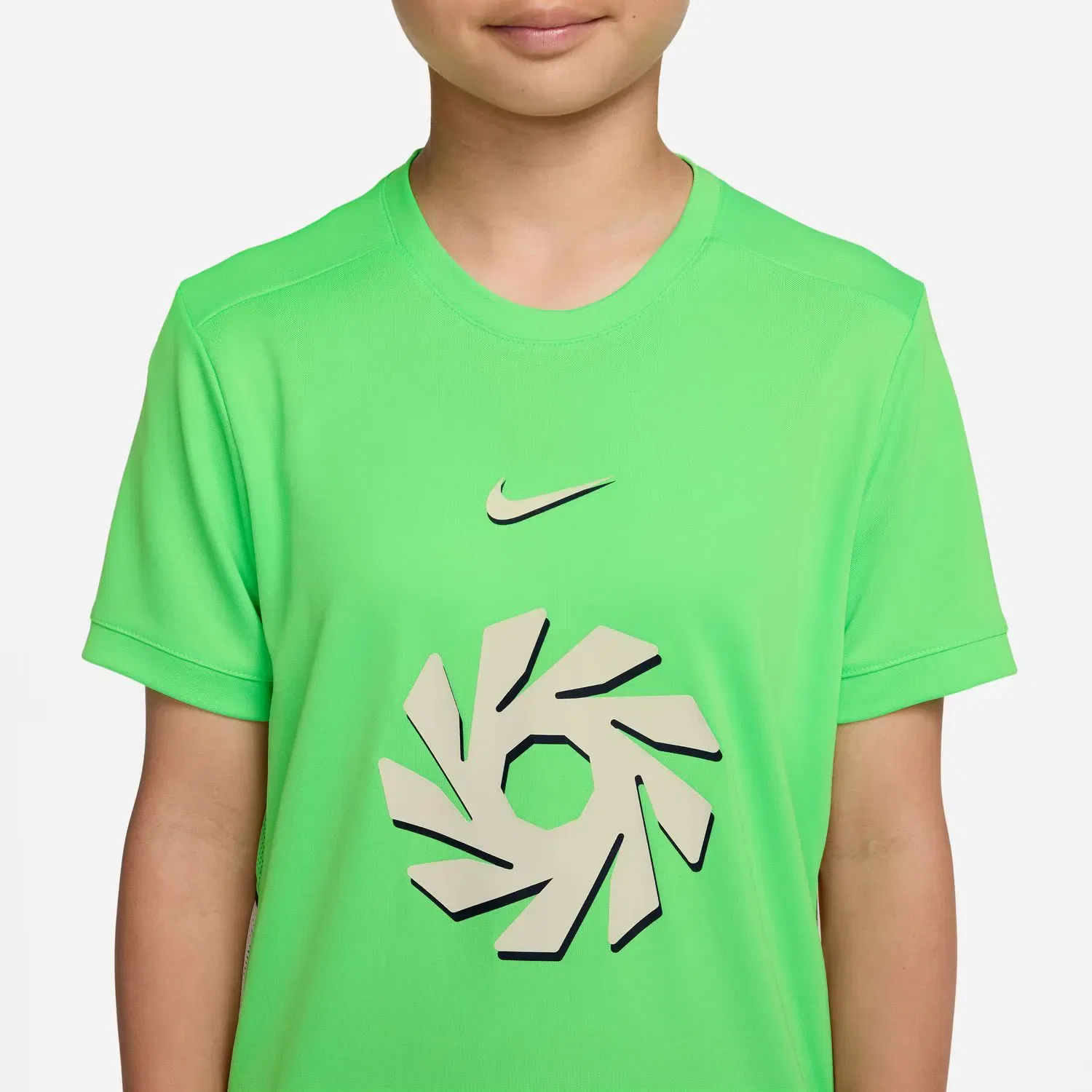 Детская футболка для мальчиков с принтом Erling Haaland Academy Nike, Verde — фото 3