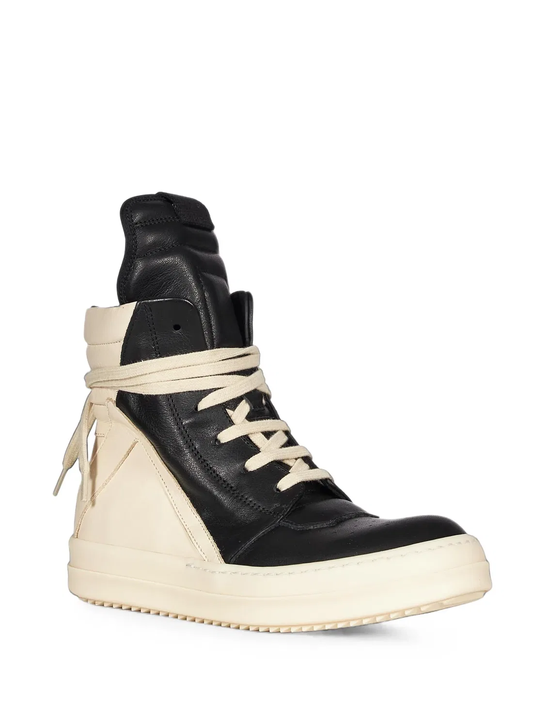 Кеды Geobasket черные кожаные Rick Owens, черный