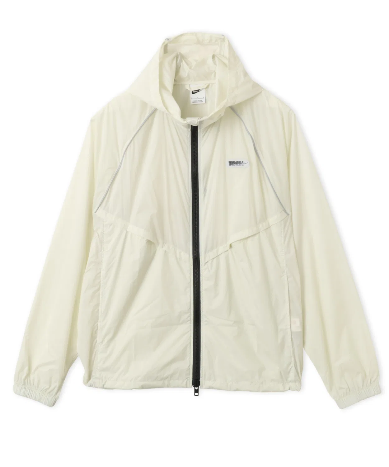 Мужская куртка из нейлона с капюшоном Windrunner NIKE, Off White