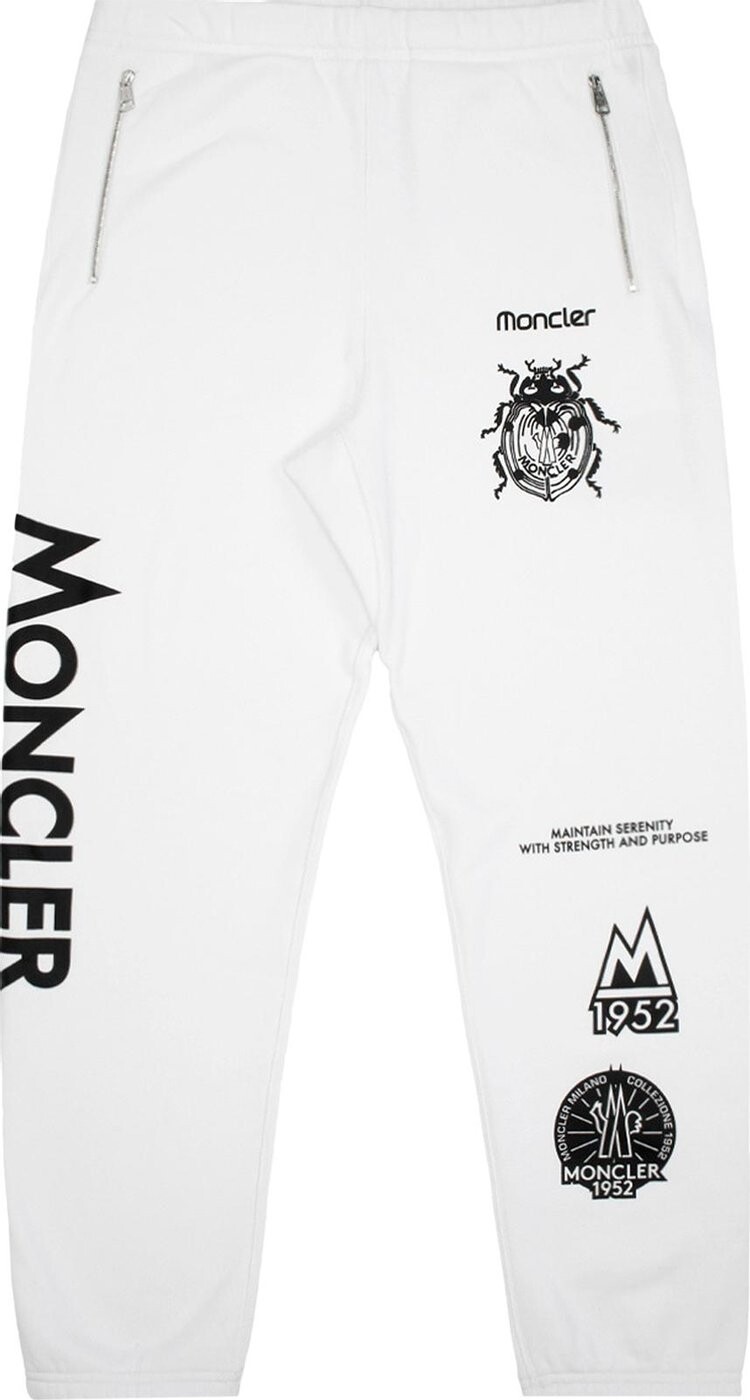 

Футболка Moncler Jersey Bottoms 'White', белый