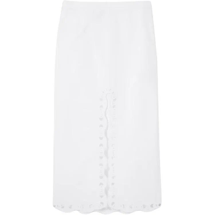 Женская длинная юбка повседневная White GUCCI, Белый