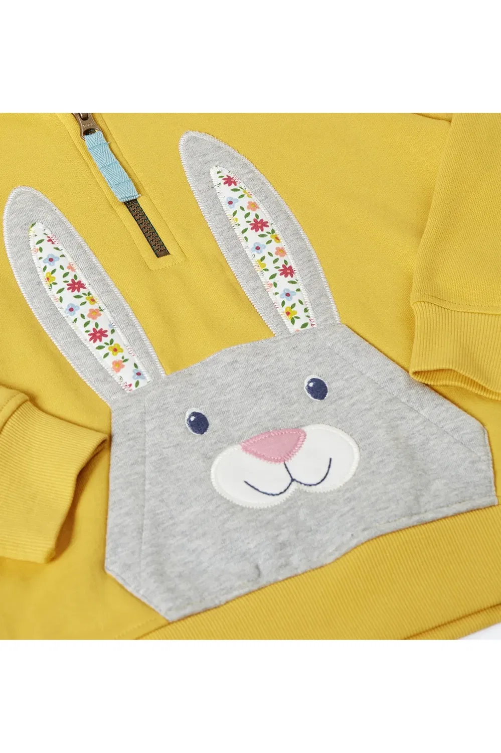 Детский худи на молнии Hadley Frugi, Yellow — фото 2